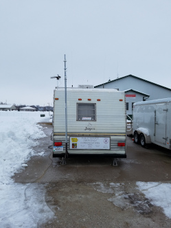Rear view, new antenna mount